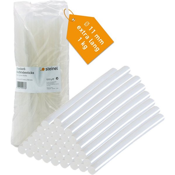 steinel Klebesticks Transparent, Ø 11 x 150 mm, 800 g, ca. 50 Klebestifte, universeller Schmelzkleber