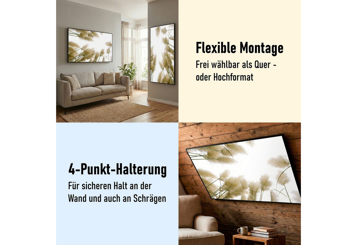 STEINFELD Heizsysteme Infrarotheizung Bild 750W, 120x60cm, Made in Germany, 7J Garantie, mit Thermostat, viele Motive – Bild 3 von 5