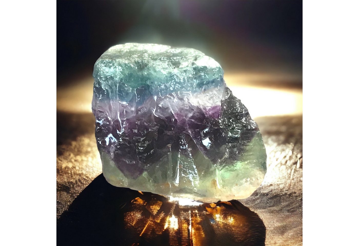 Steinfixx® Edelstein Regenbogenfluorit I Rohsteine I 300 Gramm, (je ca. 2-3 cm, 1-St., ca. 10 Rohsteine), AAA-Qualität aus Brasilien – Bild 4 von 5