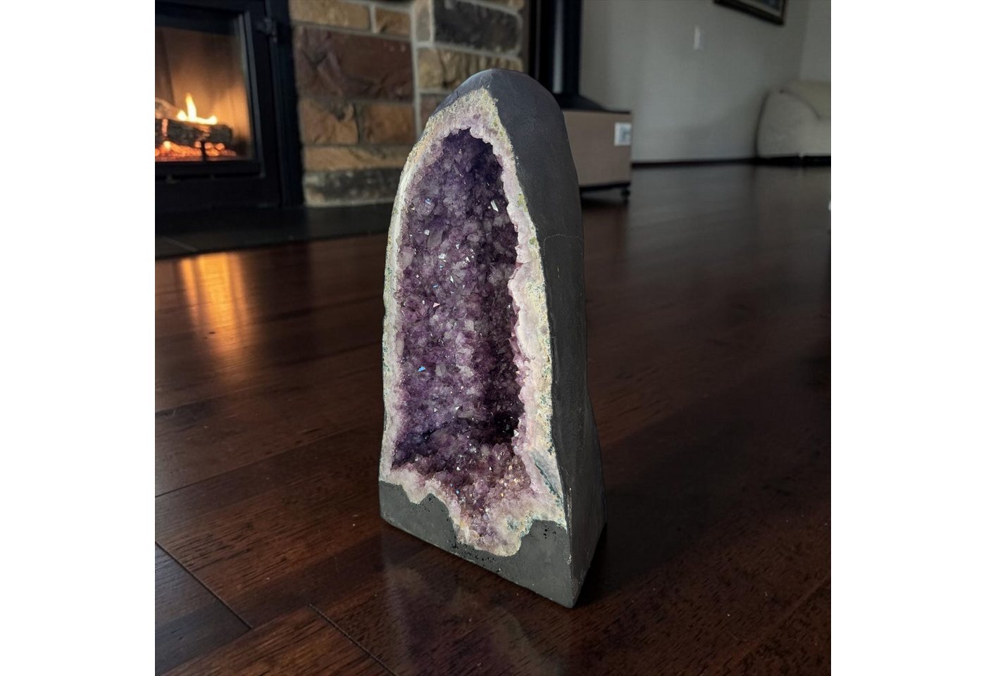Steinfixx® Edelstein XXL Amethyst Druse mit phantastischen Kristallen 29x24x57 cm 39,8 KG, (Unikat-Masterpiece 1472, 1-St., Highlight für jeden Raum), AAA-Quali – Bild 3 von 5