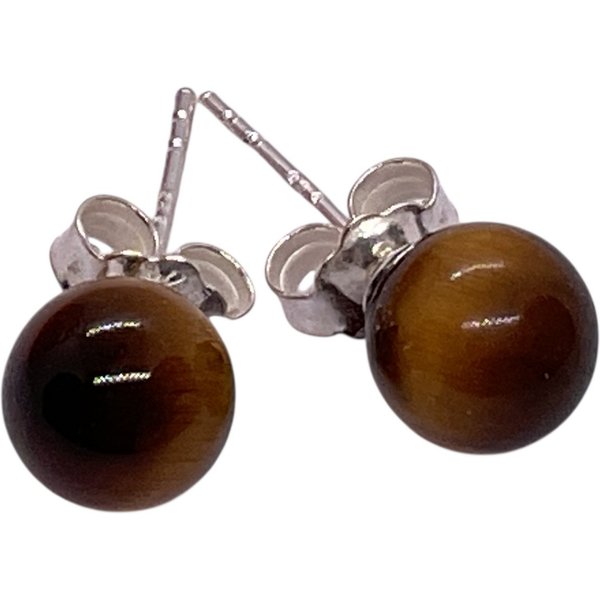 Steinfixx® Paar Ohrstecker 925 Silber Edelstein Perlen Ohrringe - Handmade (zeitlose Eleganz immer dabei, 1-tlg., verschiedene Varianten), incl. Geschenkbox