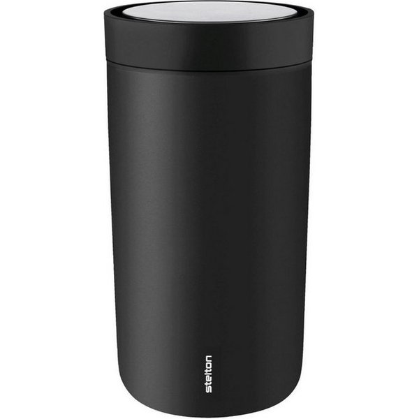Stelton Thermobecher To Go Click Soft Black 200 ml, Edelstahl, Kunststoff