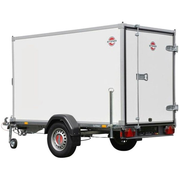 STEMA PKW-Anhänger P-Box 750, max. 357 kg, Tieflader Kofferanhänger, ungebremst