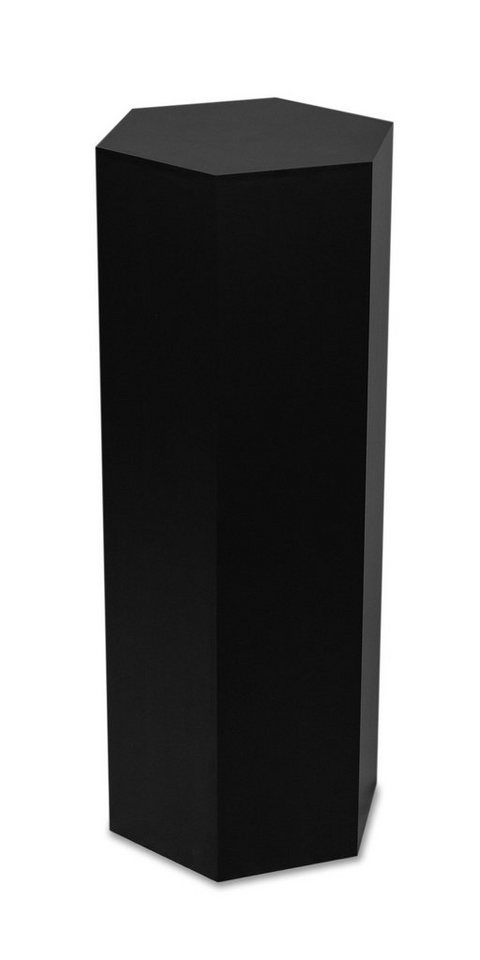 STEMA Seyfried Blumenständer Dekosäule Sechseck (Pflanzensäule - Schwarz, Blumensäule, Podest, Sockel), Pflanzenständer, Beistelltisch – Bild 2 von 2