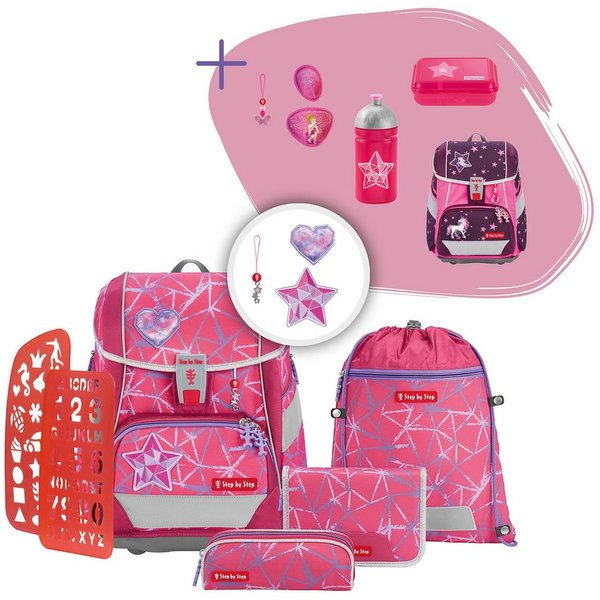 Step by Step Schulranzen 2IN1 PLUS „Star Stella“, 10-tlg.