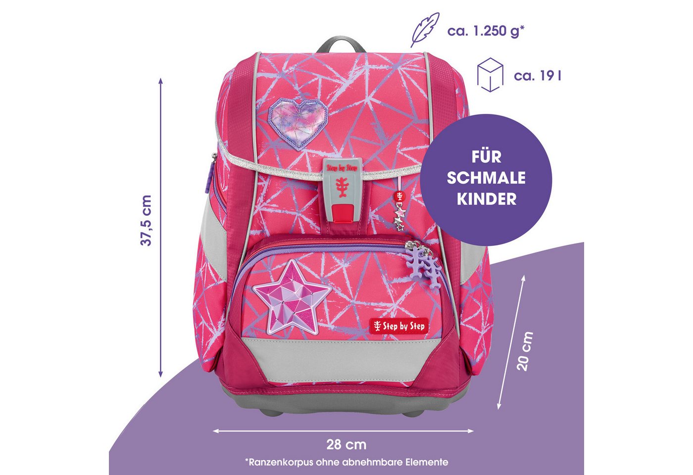Step by Step Schulranzen 2IN1 PLUS „Star Stella“, 10-tlg. – Bild 2 von 5