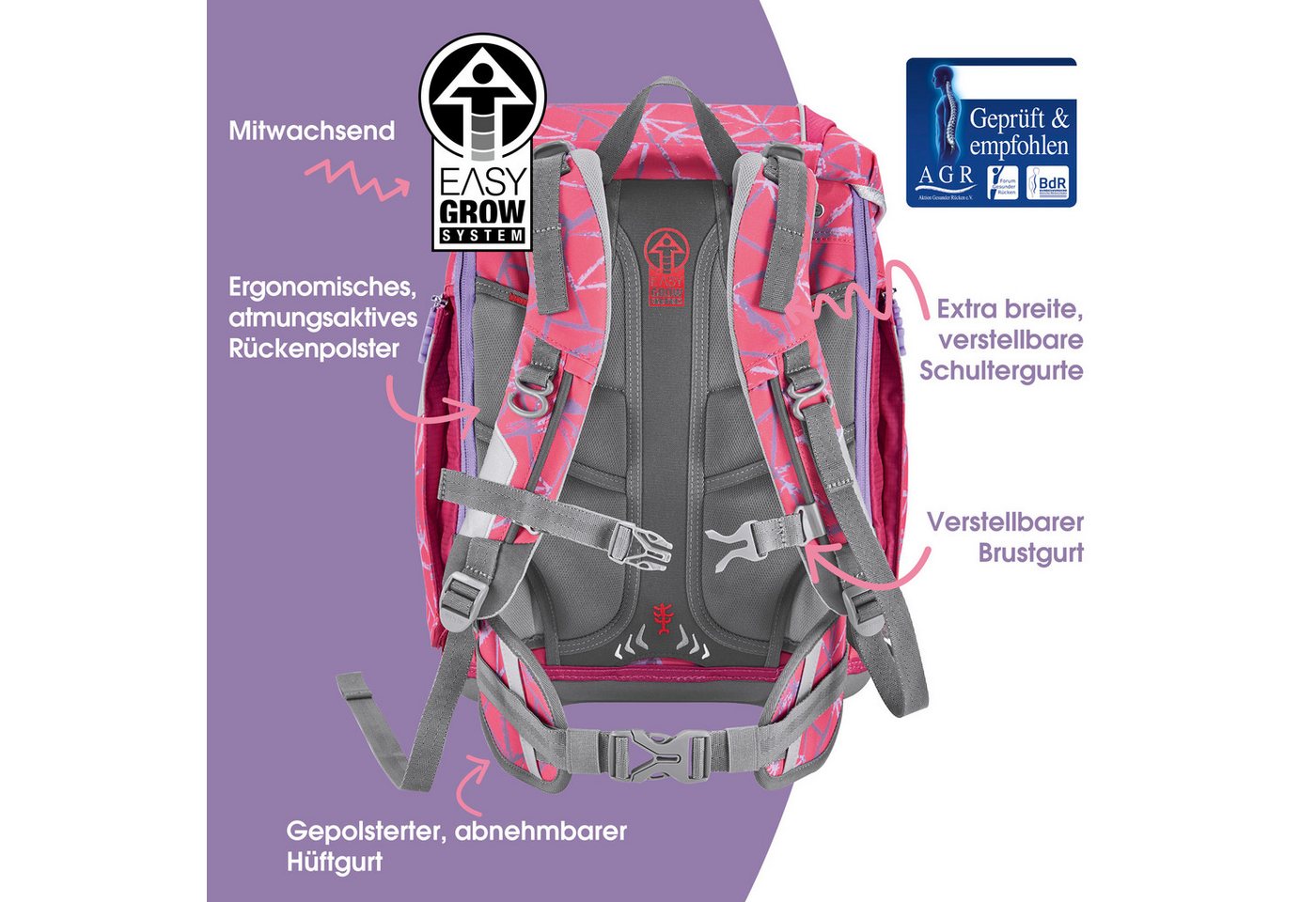 Step by Step Schulranzen 2IN1 PLUS „Star Stella“, 10-tlg. – Bild 4 von 5