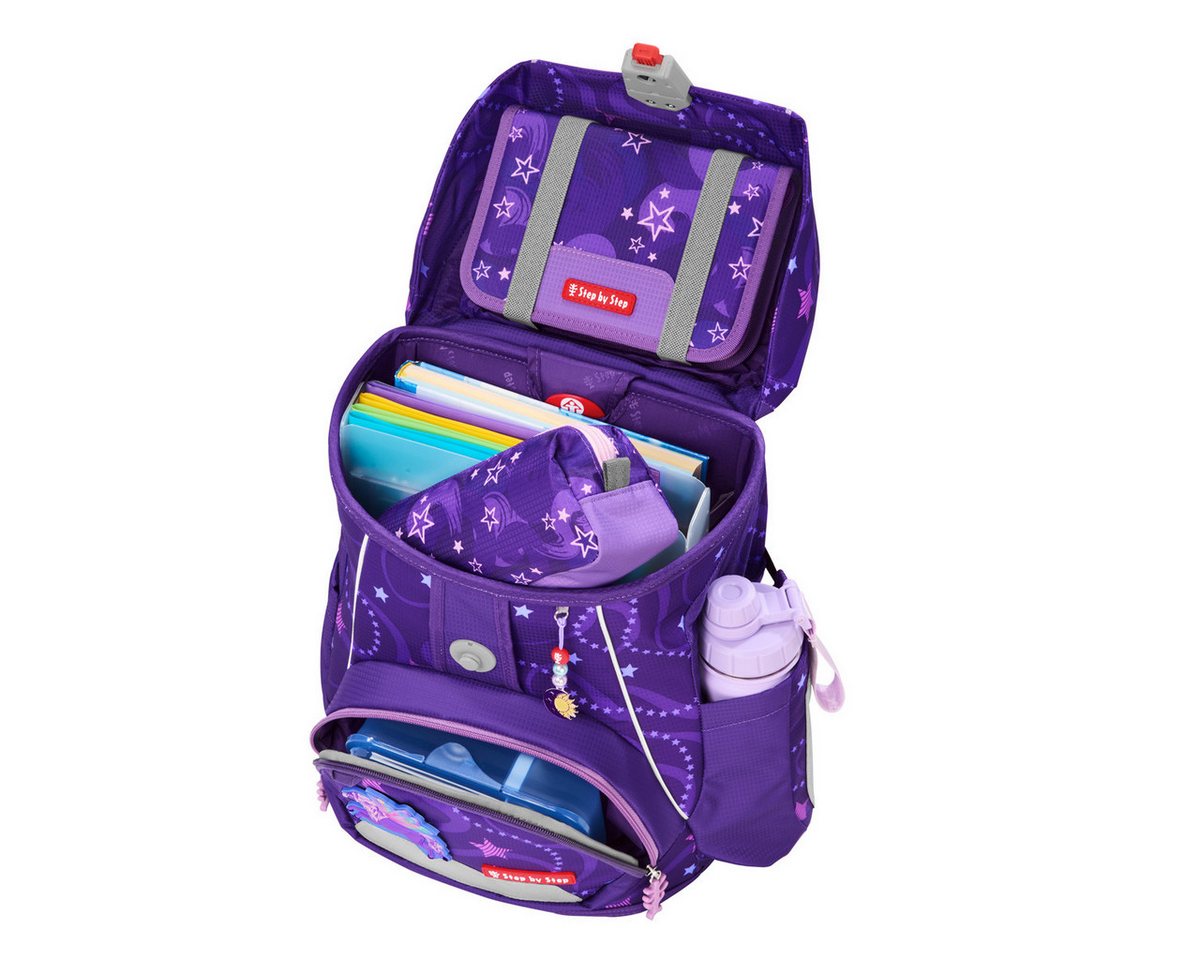 Step by Step Schulranzen Schulranzen-Set FIT Pegasus Emily, 5-teilig (5-teilig), ab 1. Klasse, ergonomisch, Easy-Grow-System – Bild 2 von 5