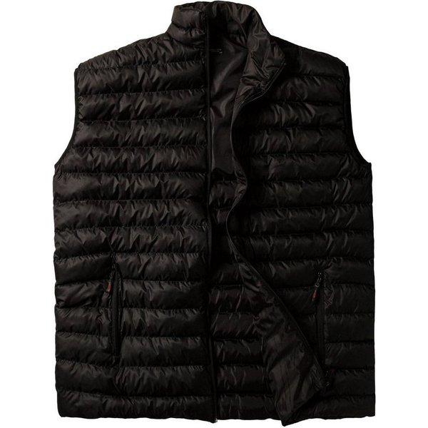 Lavecchia Steppweste Lavecchia Herren Steppweste LV-702 (Schwarz, 7XL) mit Stehkragen