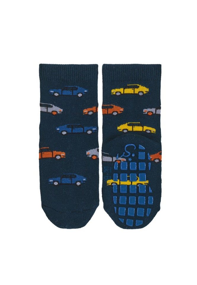 Sterntaler® ABS-Socken ABS Socken 2er-Pack Bagger + Autos (2-Paar, 2er-Pack) ABS-Socken mit Innenfrottee & Anti-Rutsch-Sohle – Bild 2 von 5