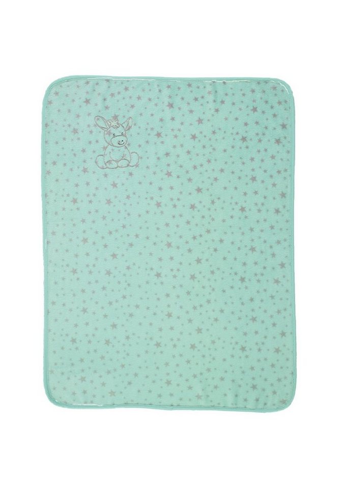 Babydecke Babydecke Plüsch ESEL Emmi, Sterntaler®, Plüschdecke aus Teddyflausch mit süßer Esel-Emmi-Applikation – Bild 2 von 3