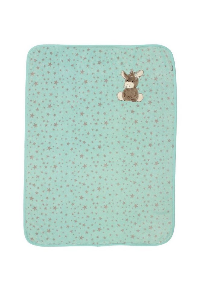 Babydecke Babydecke Plüsch ESEL Emmi, Sterntaler®, Plüschdecke aus Teddyflausch mit süßer Esel-Emmi-Applikation – Bild 3 von 3