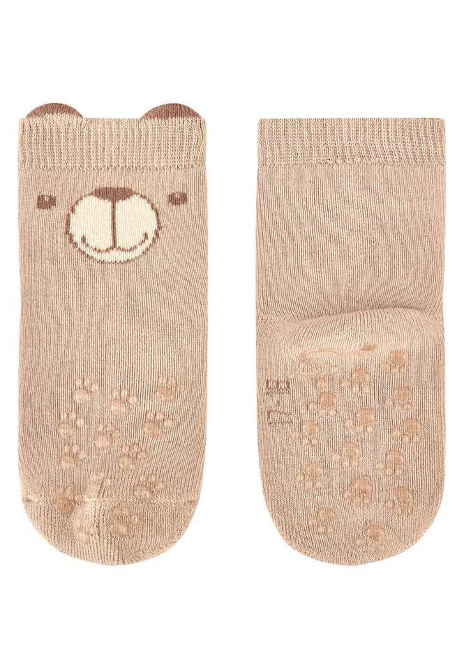 Sterntaler® Basicsocken ABS Krabbelsocken 2er-Pack Bär (2-Paar, 2er-Pack) – Bild 5 von 5