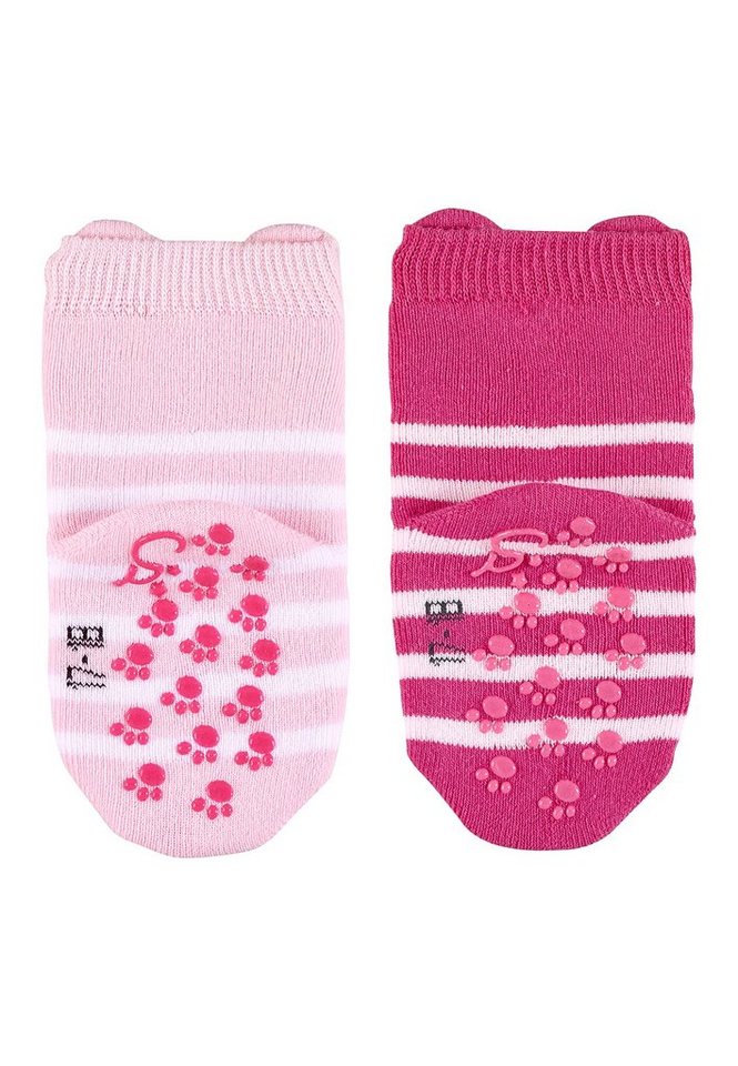 Sterntaler® Basicsocken ABS Krabbelsocken 2er-Pack Katze (2-Paar, 2er-Pack) Krabbelsocken mit Noppen an der Sohle, ABS- Socken mit süßen Motiven – Bild 3 von 5
