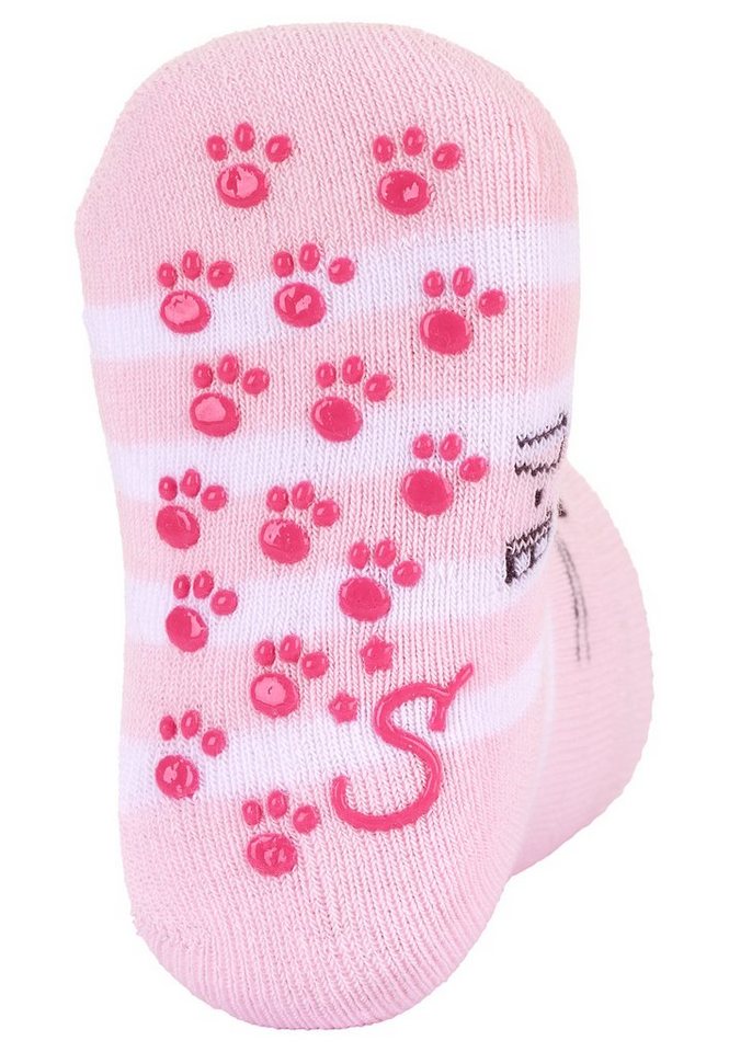 Sterntaler® Basicsocken ABS Krabbelsocken 2er-Pack Katze (2-Paar, 2er-Pack) Krabbelsocken mit Noppen an der Sohle, ABS- Socken mit süßen Motiven – Bild 4 von 5