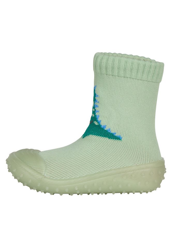 Sterntaler® Basicsocken Adventure-Socks Dino (1-Paar, 1 Paar) Adventure Socks Dino, rutschfeste Sohle, elastisch, schnelltrocknend – Bild 4 von 5