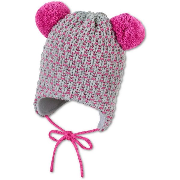 Sterntaler® Bommelmütze Bommelmütze Struktur (1-St)