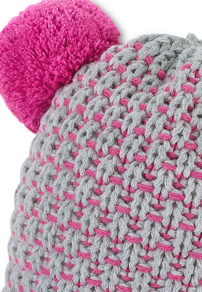Sterntaler® Bommelmütze Bommelmütze Struktur (1-St) – Bild 5 von 5