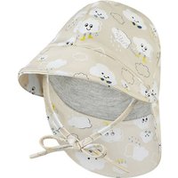 STERNTALER Farbwechsel Regenhut Wolken, Größe 47 in Beige