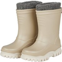STERNTALER Gummistiefel mit Innenschuh uni, Größe 23 in Beige