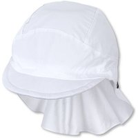STERNTALER Schirmmütze mit Nackenschutz Basic, Größe 51 in Weiß