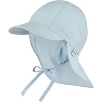 STERNTALER Schirmmütze mit Nackenschutz einfarbig, Größe 45 in Blau