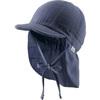 STERNTALER Schirmmütze mit Nackenschutz uni, Größe 43 in Blau
