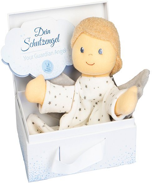 Sterntaler® Schmusetuch Schutzengel, M, mit integrierter Rassel und Geschenkbox – Bild 2 von 5