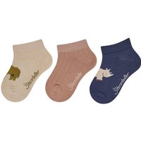 STERNTALER Sneaker Socken 3er-Pack Elefant, Größe 30 in Beige
