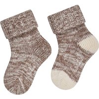 STERNTALER Socken 2er-Pack Wolle, Größe 30 in Braun