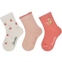 STERNTALER Socken 3er-Pack Äpfel, Größe 30 in Beige