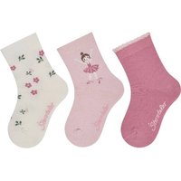 STERNTALER Socken 3er-Pack Blumen, Größe 18 in Beige
