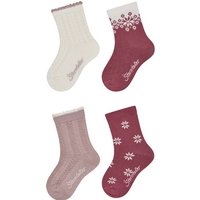 STERNTALER Socken 4er-Pack Struktur, Größe 18 in Beige