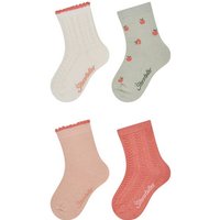 STERNTALER Socken 4er-Pack Struktur, Größe 18 in Beige