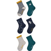STERNTALER Socken 6er-Pack Ringel, Größe 22 in Silber