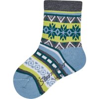 STERNTALER Socken Wolle Norweger, Größe 22 in Blau