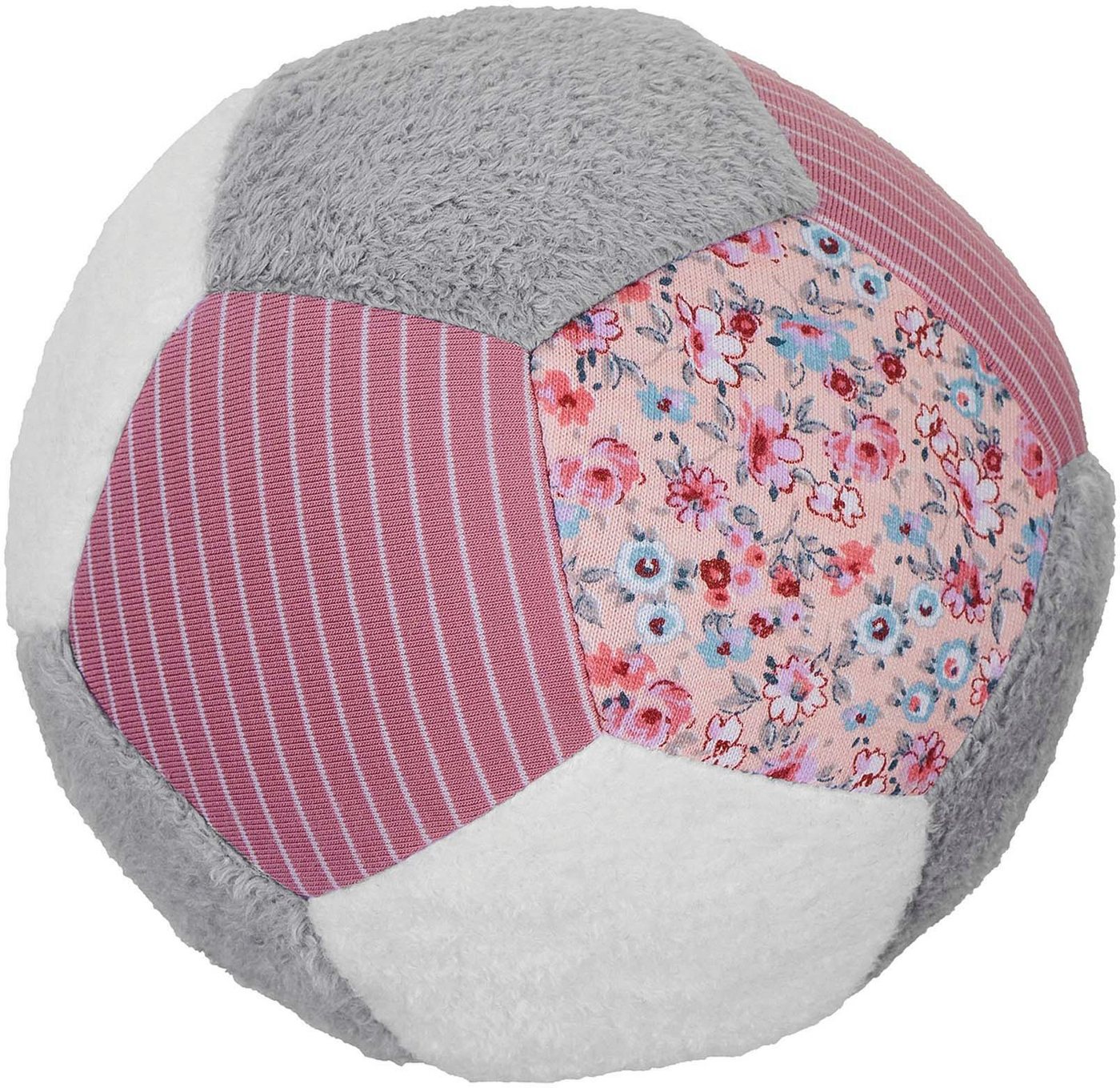 Sterntaler® Softball Stoff, rosa/grau, für Babys – Bild 2 von 3