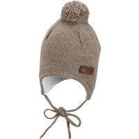 STERNTALER Strickmütze Bommelmix, Größe 49 in Braun