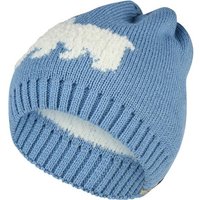 STERNTALER Strickmütze Eisbär, Größe 53 in Blau