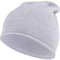 STERNTALER Strickmütze Rollrand, Größe 49 in Silber