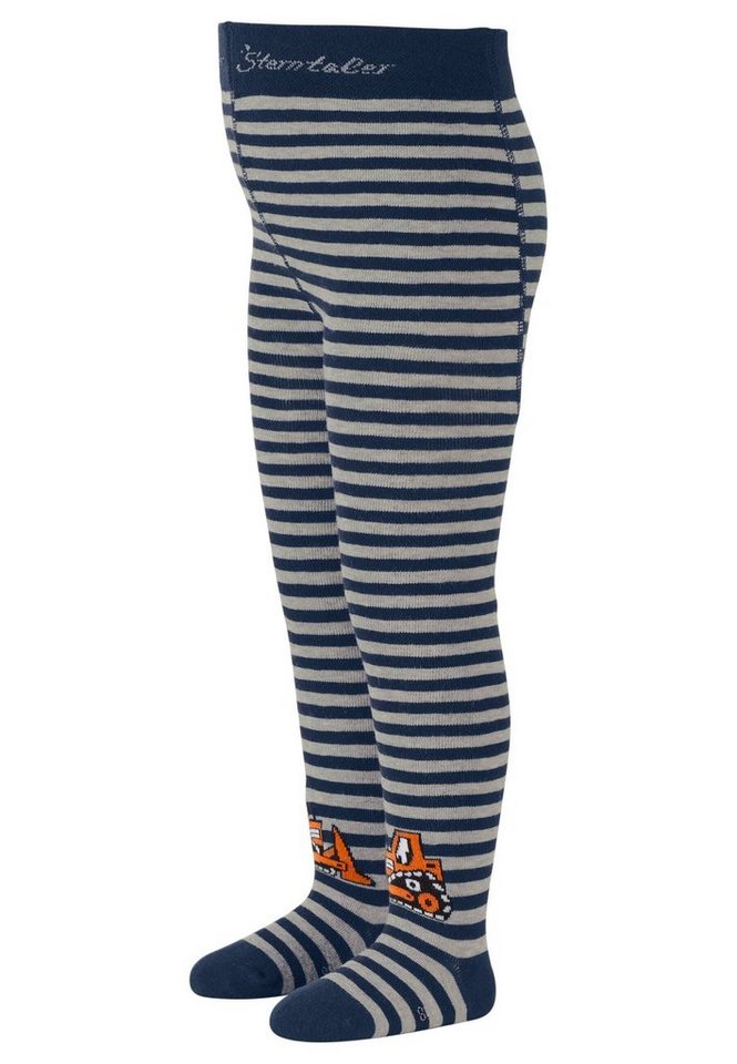 Sterntaler® Strumpfhose Strumpfhose Bagger (1 St) Strumpfhose mit Bagger-Motiv, hoher Baumwollanteil, elastisch & bequem – Bild 3 von 5