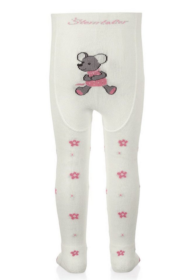 Sterntaler® Strumpfhose Krabbelstrumpfhose Mabel (1 St) Strumpfhose mit Blumen- u. Maus-Motiv, ABS-Noppen & Frottee-Polsterung – Bild 2 von 5