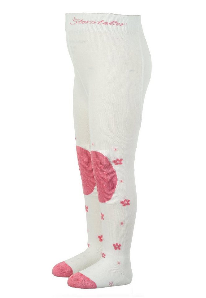 Sterntaler® Strumpfhose Krabbelstrumpfhose Mabel (1 St) Strumpfhose mit Blumen- u. Maus-Motiv, ABS-Noppen & Frottee-Polsterung – Bild 4 von 5