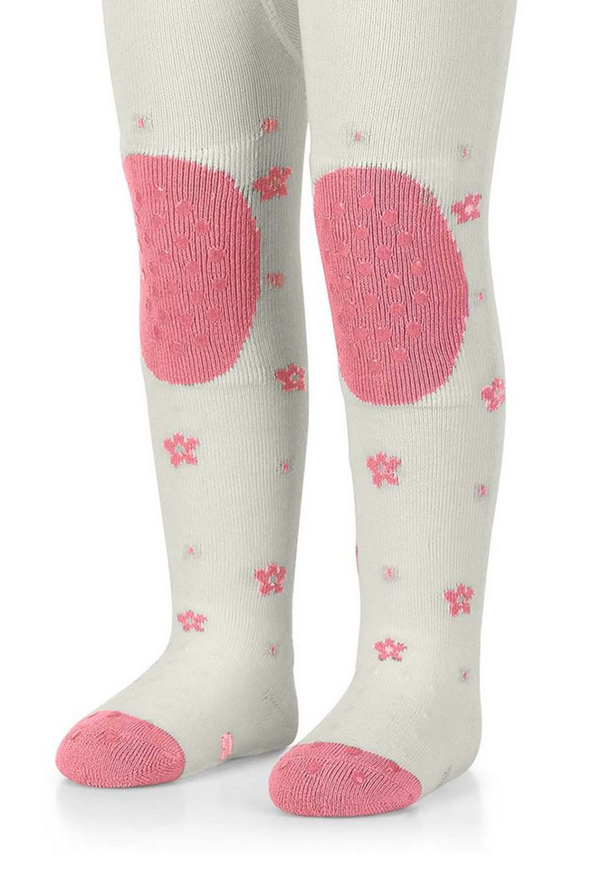 Sterntaler® Strumpfhose Krabbelstrumpfhose Mabel (1 St) Strumpfhose mit Blumen- u. Maus-Motiv, ABS-Noppen & Frottee-Polsterung – Bild 5 von 5