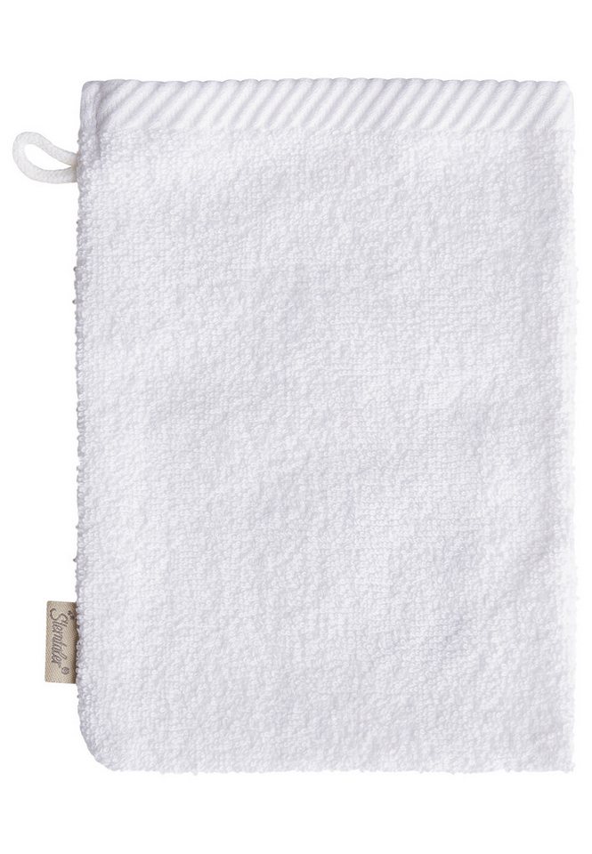 Sterntaler® Waschhandschuh Waschhandschuhe 2er-Pack BÄR Bo, Frottee (1-St), Waschlappen 2er-Pack, aus Frottee, schöne Webkanten, süße Stickerei – Bild 4 von 5