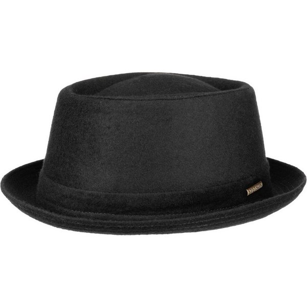 Stetson Fedora (1-St) Wollfilzhut mit Futter, Made in Italy
