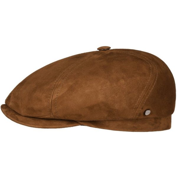 Stetson Flat Cap (1-St) Ledercap mit Schirm, Made in Germany