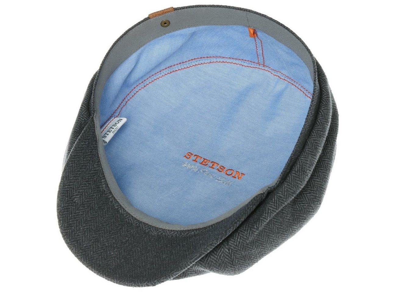 Stetson Flat Cap (1-St) Schiebermütze mit Schirm, Made in the EU – Bild 3 von 5