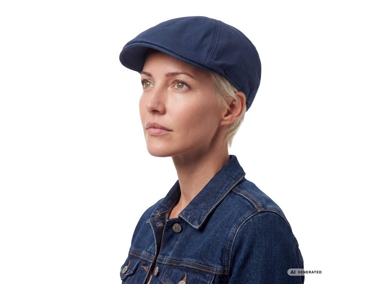 Stetson Flat Cap (1-St) Schirmmütze mit Schirm – Bild 5 von 5