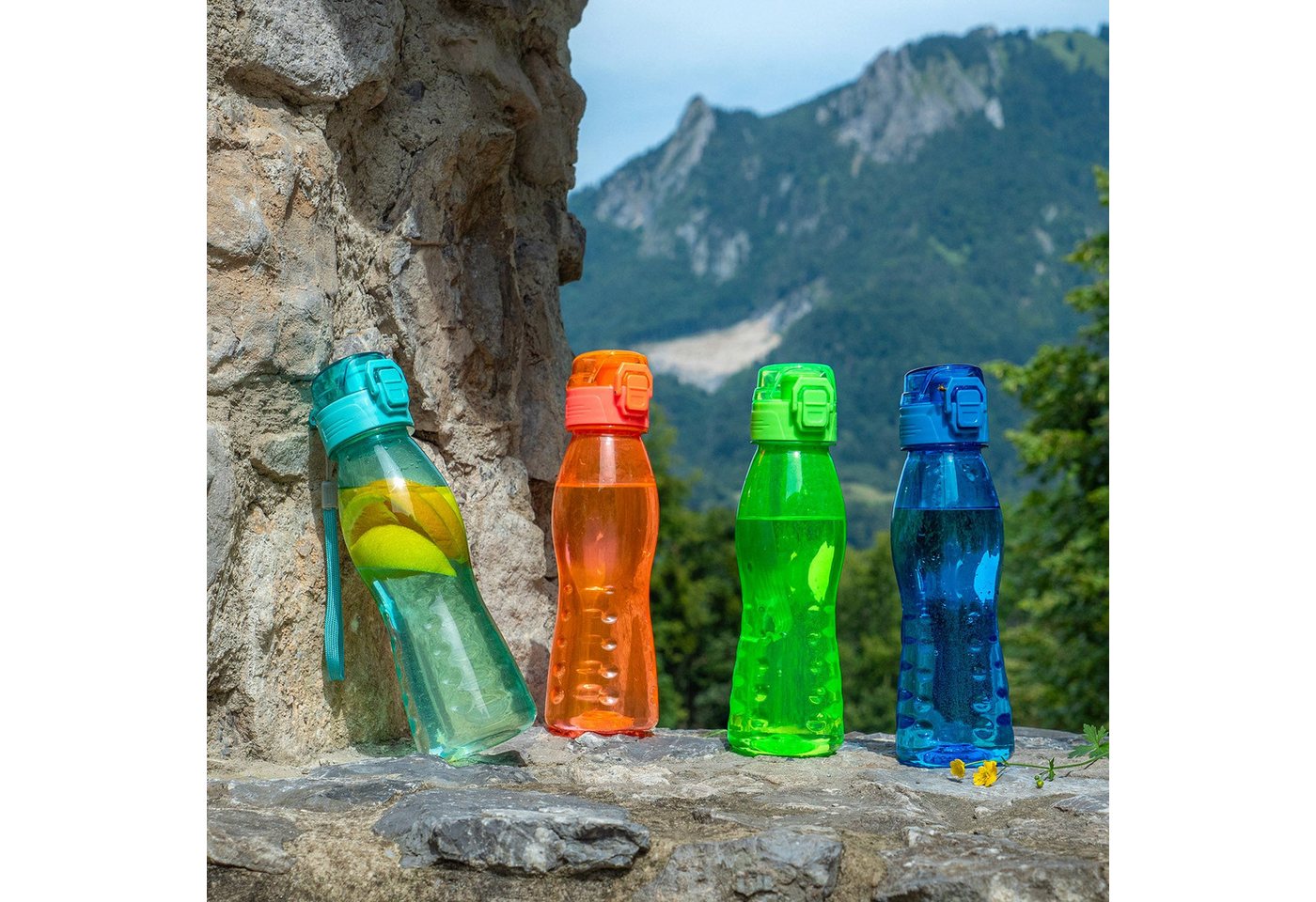 Steuber Trinkflasche Klick-Top Premium 700 ml Freizeit-Trinkflasche in trendigen Farben – Bild 2 von 5